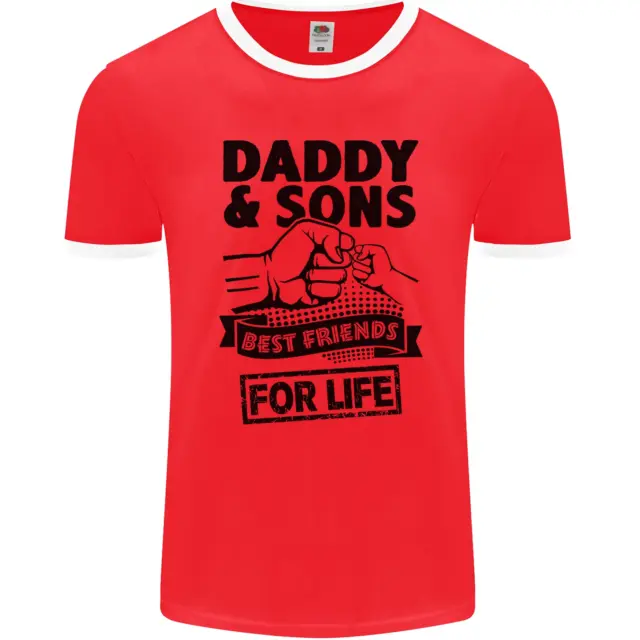 Daddy & Sons Best Friends Fathers Day Mens Ringer T-Shirt FotL