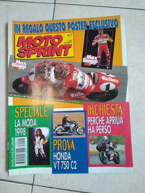 Revue Moto Sprint N°7 - 1995 - Cadalora, Biaggi, Luca - état Neuf (Italie)