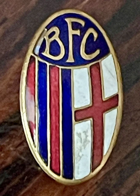FC BOLOGNA FOOTBALL Club 1909 rare Soccer Badge 1920ies Fußball Nadel