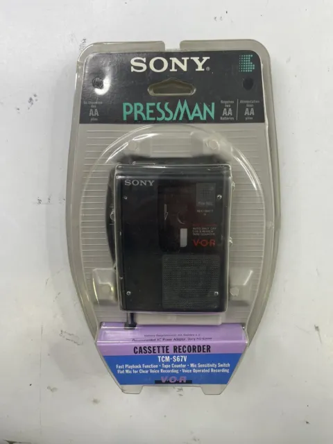 Sony Pressman TCM-S67V Cassette recorder New Sealed
