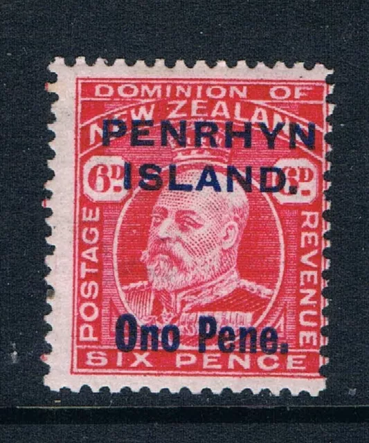 Penrhyn Inseln 1914 - 6d KGV Portrait Von NZ Ovrptd - Sc 15 [ Sg 22] MNH A4