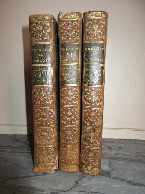 De La Croix.contitutions Des Principaux Etats De L'europe Et Des Etats-Unis.1791