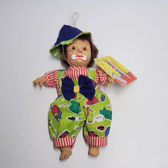 GIGO TOY Beanie Clowns Bean Bag Kids Series 4 Palm Dolls, 8" Bean Bag Doll