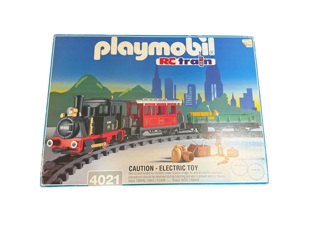 NUEVO ABIERTO PLAYMOBIL 4021 RC Tren Set Antiguo Temporizador