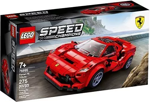 Lego Speed ​​Champion Ferrari F8 Tribute 76895 275 piezas Juguete de...