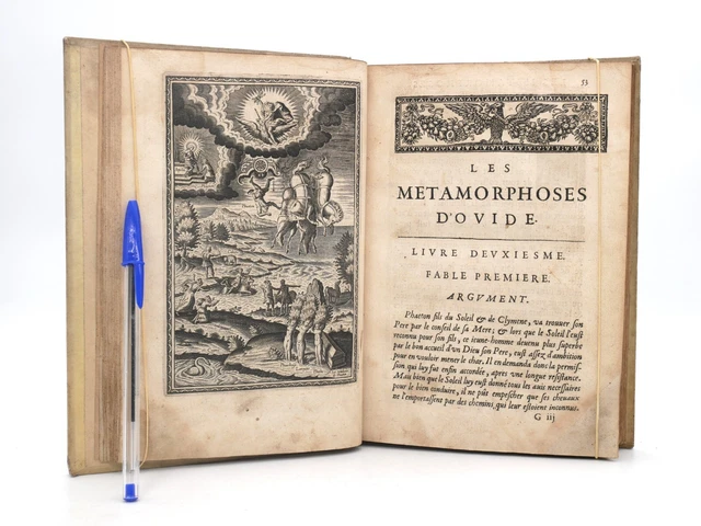 (1655) LES MÉTAMORPHOSES d'OVIDE - P. DU RYER - French - ENGRAVINGS by