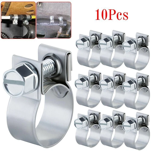 Clip de tuyau mini 10 pièces / ensemble accessoires pièces pour tuyaux automob
