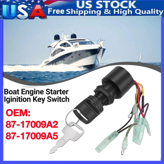 IGNITION KEY SWITCH 8717009A2 A5 For Mercury Boat Motor Outboard