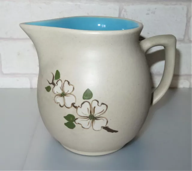 Pigeon Forge Pottery - Rare Dogwood Pattern Pitcher / Jug 5.1/2" Tall - L@@K
