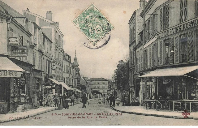 94 Joinville Le Pont #Mk48400 La Rue Du Pont Prise De La Rue De Paris