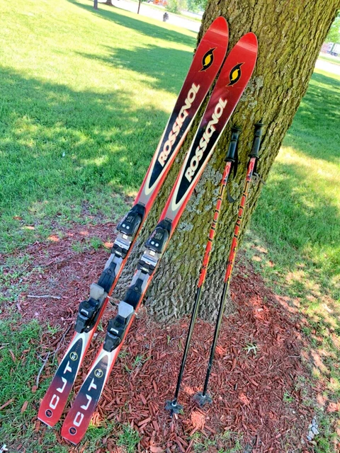 Rossignol Cut 10.4 Steering Skis 162cm With Marker M27V Bindings & Poles