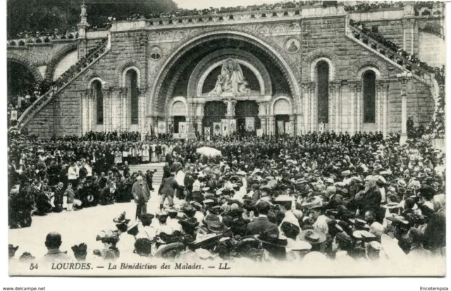 CPA-Carte postale- FRANCE - Lourdes - La Bénédiction des Malades - 1913 (CP1330)