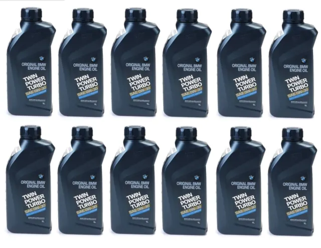 Genuine Engine Oils Twin Power Turbo - 0W-30 Synthetic 12 Liter For BMW E82