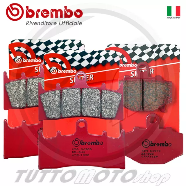 Kit Pastiglie Freno Ant+Post Brembo Sint Kawasaki Zx 6R 600 Ninja 2000 2001 2002