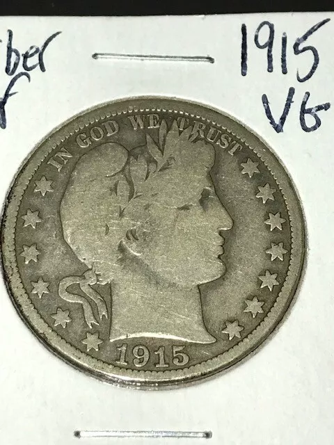 1915 Barber Half Dollar   VG    **KEY DATE**  GREAT VALUE!!