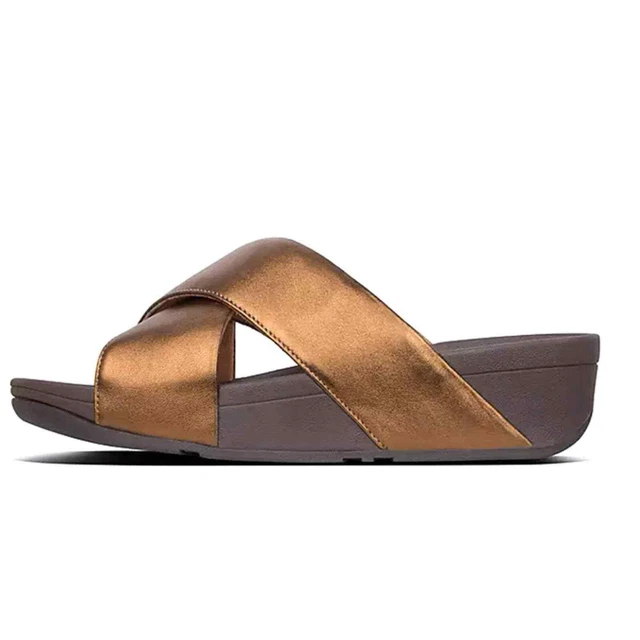 Fitflop Lulu Cross Slide Slip On Sandals Size 7