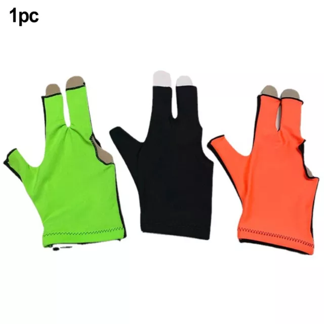 Comfortable and Elastic Billiard Gloves Left Hand Snooker Gloves 3 Fingers