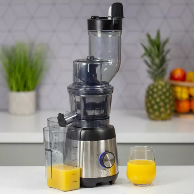 Quest Slow Cold Press Juicer / 300W Masticating Juicer / Makes Pulpy Juice