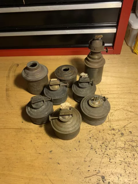 Lot Of Nautical Lantern Founts And Burners For Parts Or Repair