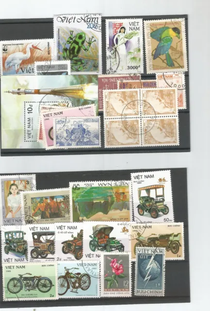 Lot Timbres Obliteres Du Viet Nam