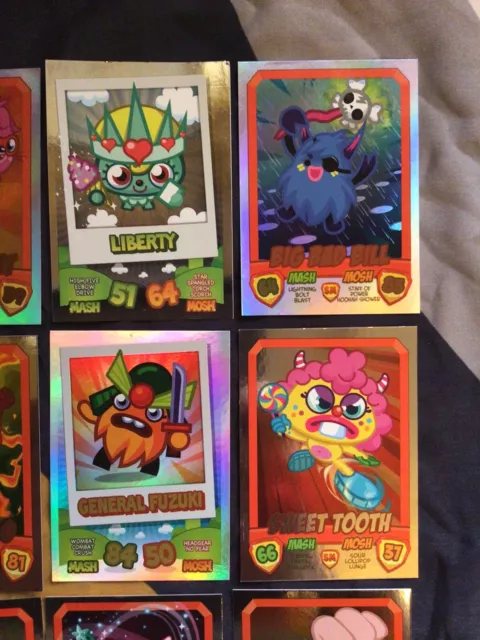 22 Karten Moshi Monsters Mash Up Sammelkarte Regenbogenfolie (selten) NEUWERTIG 2