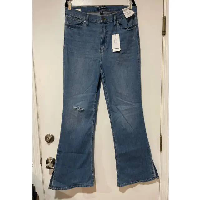 CALVIN KLEIN Super High Rise Flare Jeans - Size 14/32 - NEW w/ Tags!