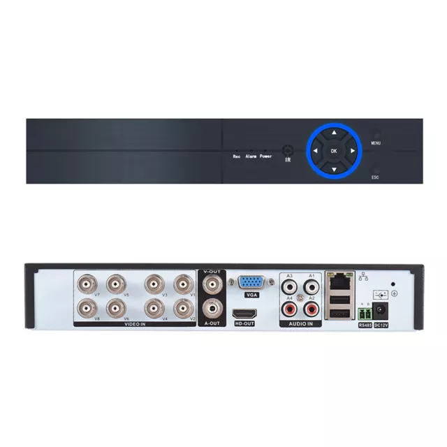 8Kanal Digital Video Recorder AHD/Analog/TVI/CVI/HVR CCTV NVR EU Stecker