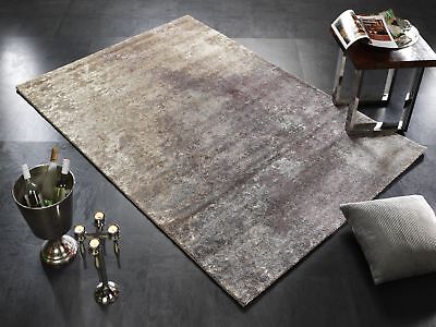 TAPPETO Butterfly ammiraglio but01 675 SABBIA BEIGE VIOLA MODERNO 65x130 cm 