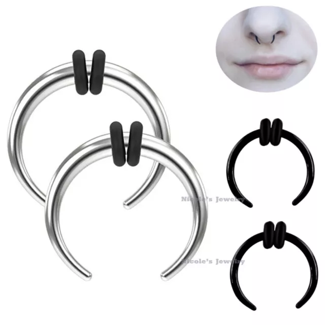 Custom Made Buffalo Horn Nose Hoops I Organic Nose Jewelry I Nose Piercing  I Horn Nose Ring I Horn Nostril Ring From 14G 1.6mm to 4g 5mm - Etsy