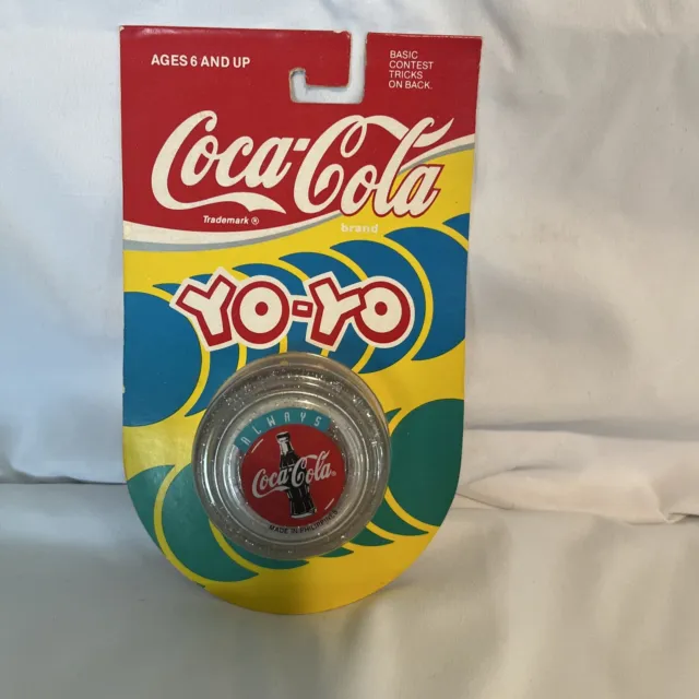 NEW Vintage 1994 Always Coca Cola Silver Glitter Yoyo Yo-yo Sealed In Box