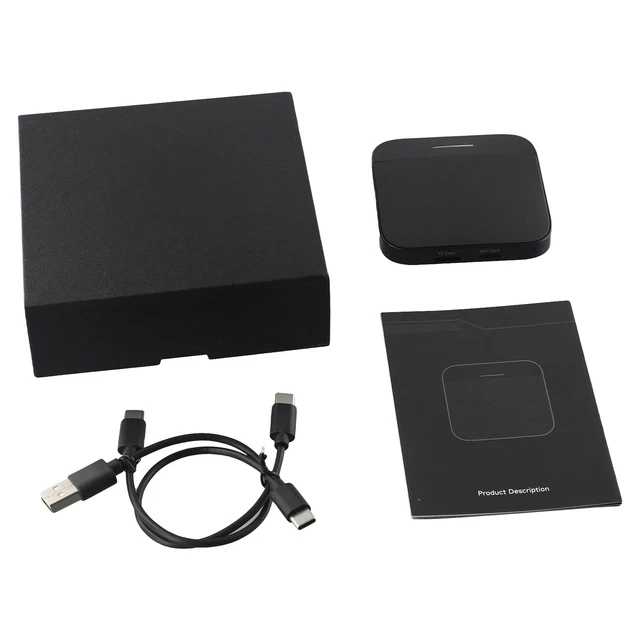 Exquisite Carplay Box Autounterhaltung Drahtloser Carplay Adapter Schwarz