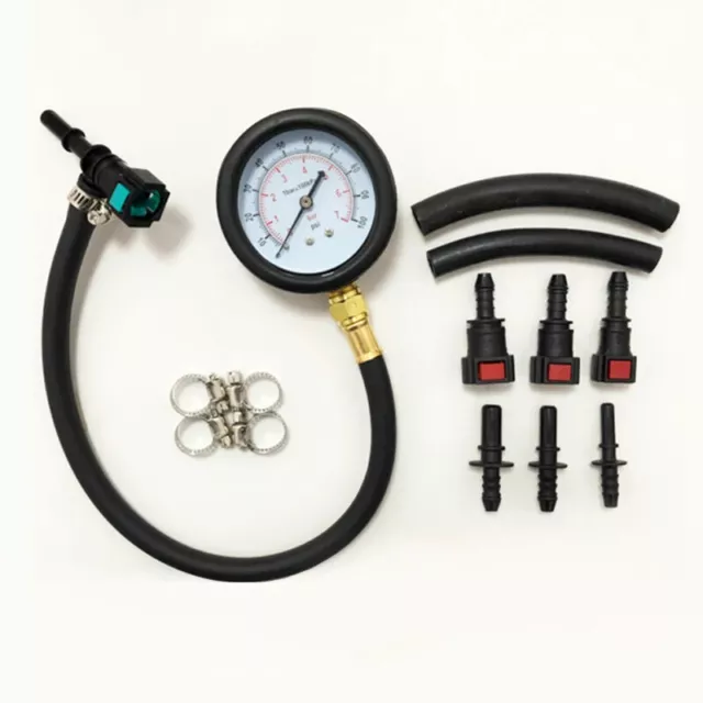 Fuel Pressure Test Kit Pressure Tester Gauge Kit  for Car, Motorcycle, Truck