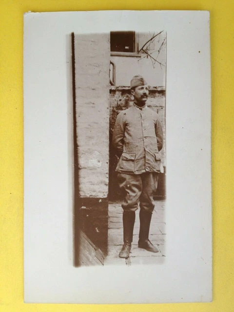 cpa CARTE PHOTO MILITAIRE SOLDAT en UNIFORME du 243e Régiment