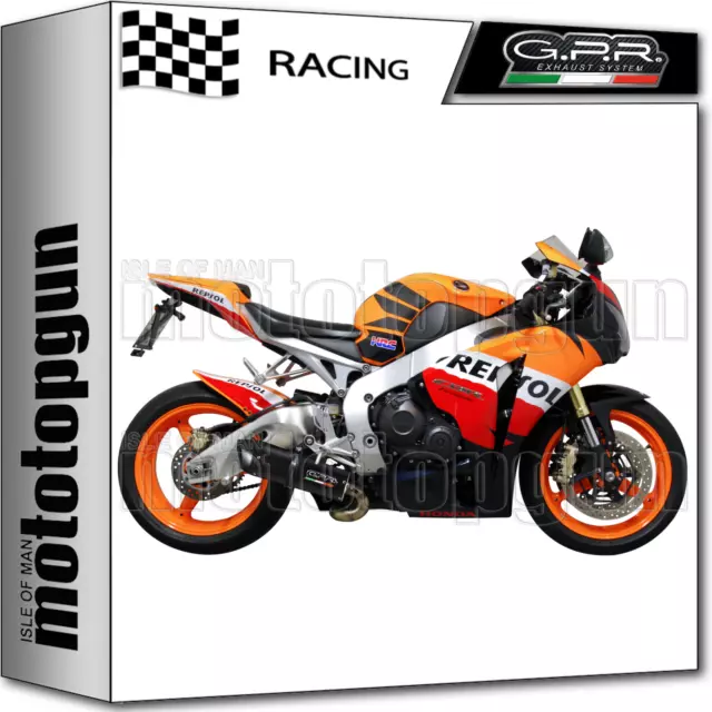 Gpr Scarico Race Furore Nero Honda Cbr 1000 Rr 2008 08 2009 09 2010 10 2011 11