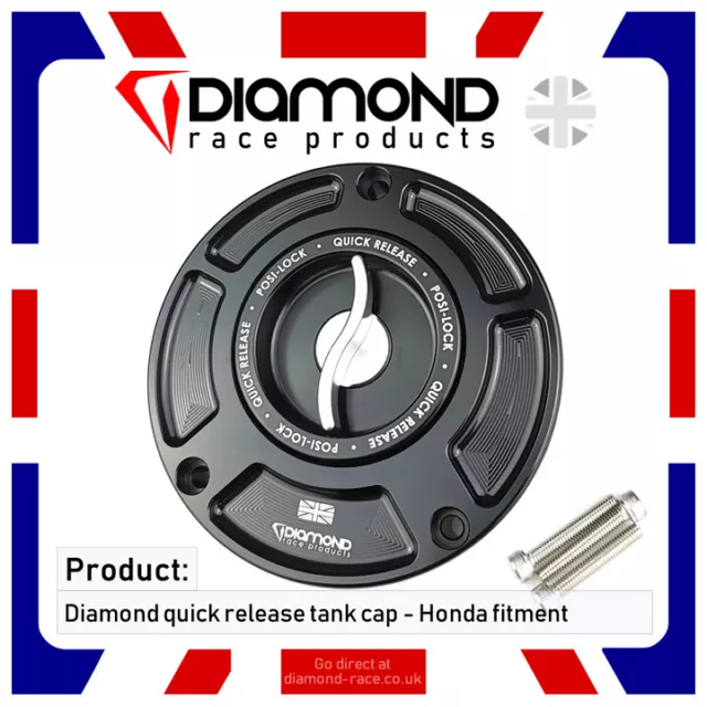 Diamond - Quick Release Fuel Tank Cap - For Honda CBR1000RR-R SP- 2020-2021