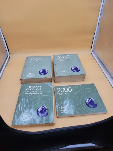 2000 Ford Lincoln Town Car Workshop Service Repair Manuals Vol 1-2 With Wiring