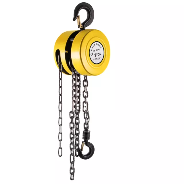 VEVOR Chain Hoist 1 T Chain Block 6 M Hoist Crane Lifting Pulley Tool Winch