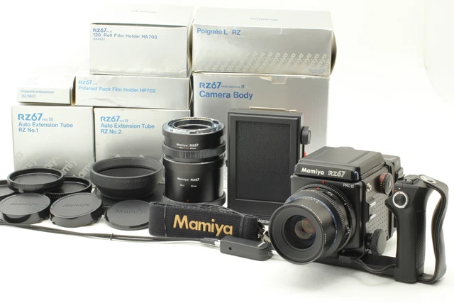 [ Mint en Boîte] Mamiya RZ67 Pro II Wlf Z 90mm f3.5 Avec Lentille 120 Film Dos