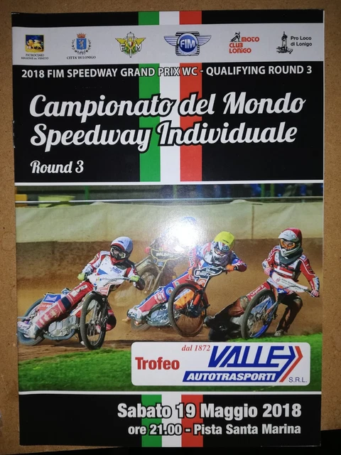 2018 FIM Speedway Grand Prix Qualifying Round 3 programme Lonigo