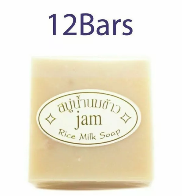 12X Rice Milk Face & Body Soap Whitening Bath Natural Skin Acne Care 60G + DHL