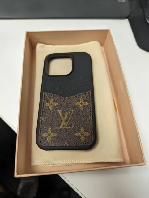 Louis Vuitton Monogram Macassar M82000 IPHONE 12/12Pro Bumper Case With Box