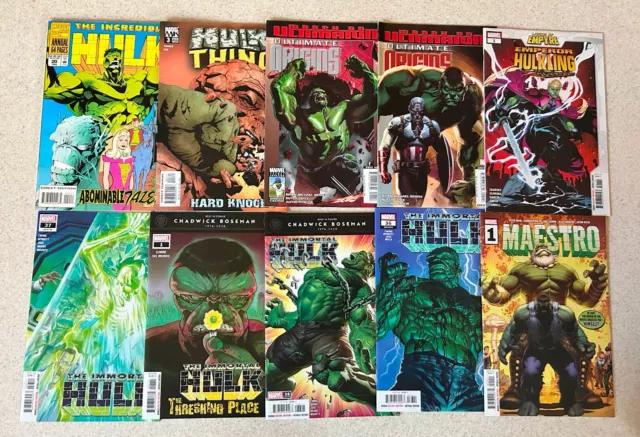 HUGE LOT of 100 INCREDIBLE HULK Comic Books -- Main Titles -- All Pictured