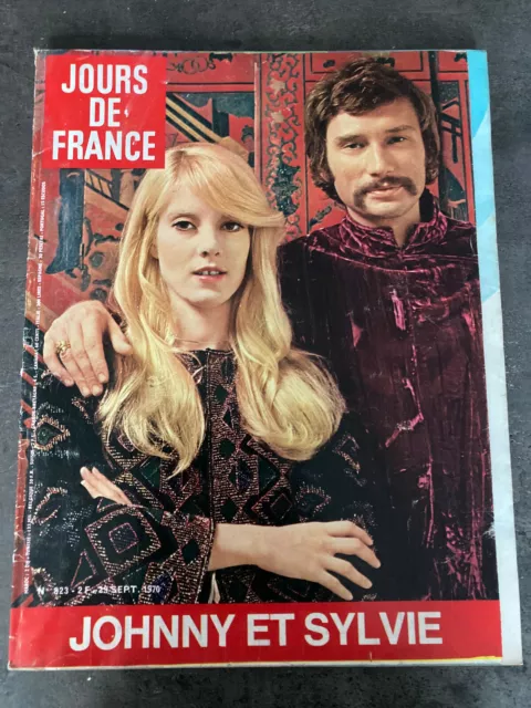 JOURS DE FRANCE N°823 29 septembre 1970 Sylvie Vartan Johnny Hallyday  F79