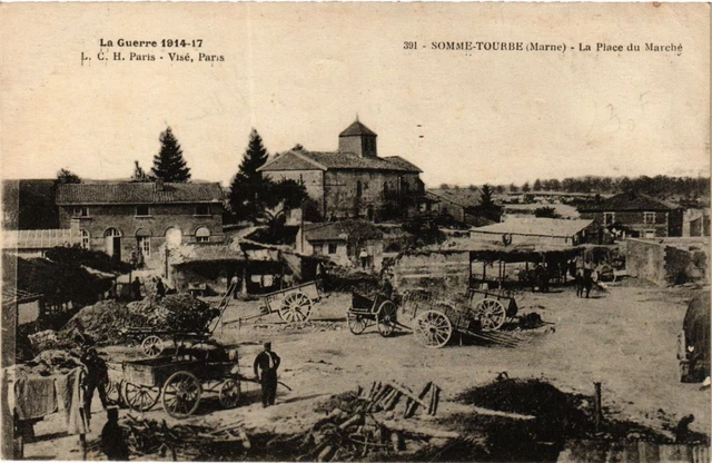 CPA SOMME-Peat La Place du Marché (346546)