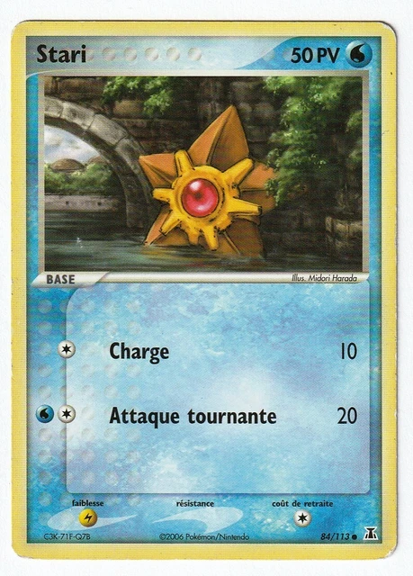 CARTE POKEMON STARI 84/113. EX Espèces Delta. FRANCE