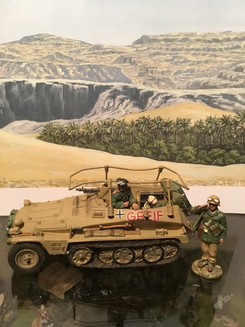 KING AND COUNTRY Ak29 Ak029 German Afrika Korps Rommel Greif Half Track ...