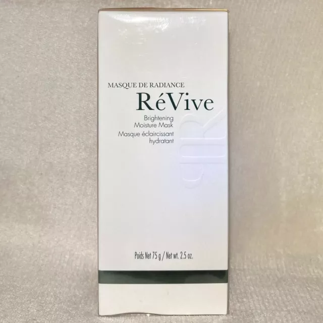 REVIVE Masque de Radiance Brightening Moisture Mask Full Sz 2.5oz 75g NIB Sealed