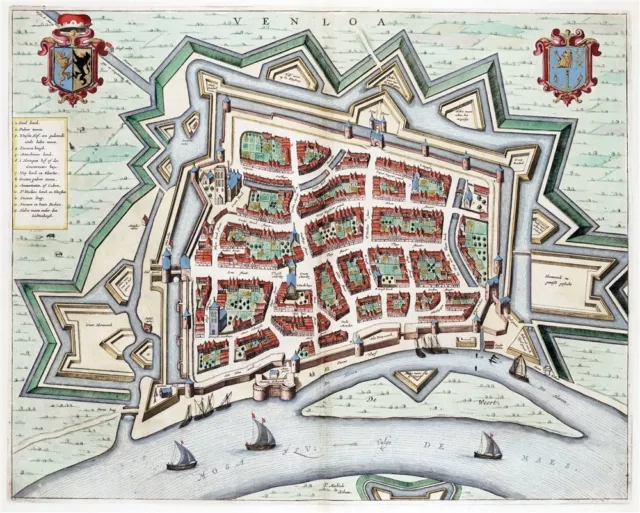 Reproduction plan ancien de Venlo 1649