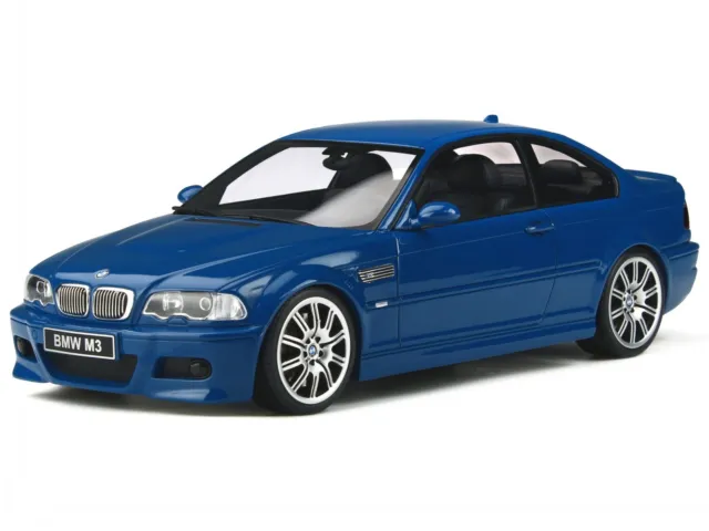 BMW e46 M3 Coupe 2000 laguna seca blue V02 modelcar OT880 Otto 1:18
