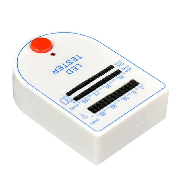 Handheld LED Bulb Battery Tester with Compact Design and 2~150mA Test Range